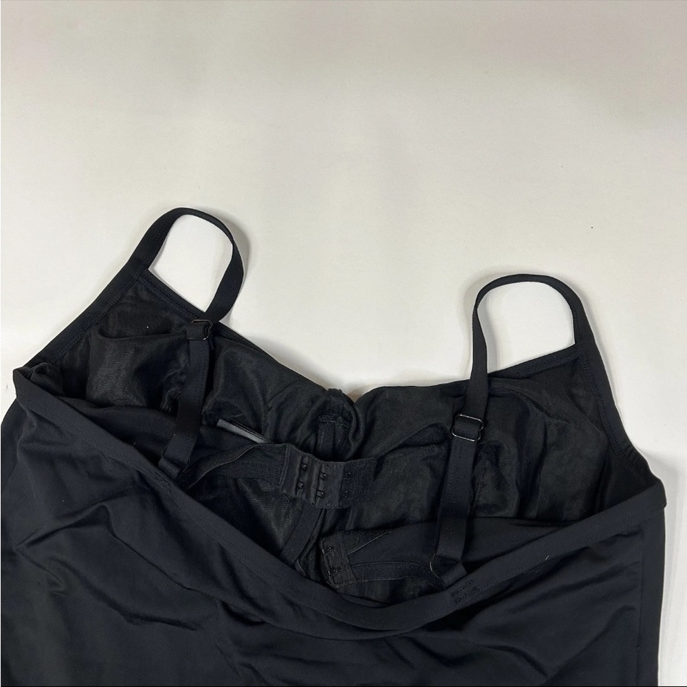 Panache Swim 40F 40DDD Tankini Top Anna SW0501 Black Unlined Underwire #1742 - Picture 6 of 9